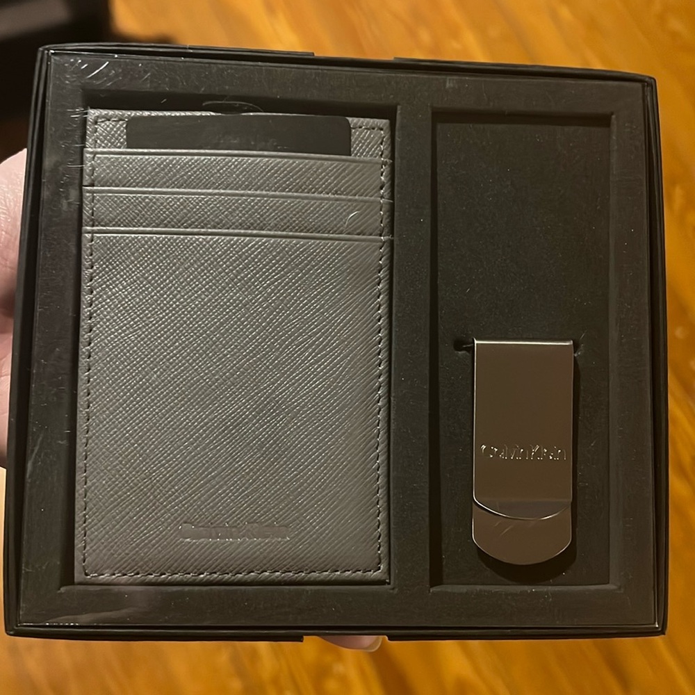 Gray Calvin Klein Money Clip